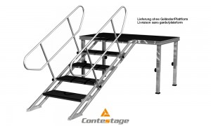 CONTESTAGE PLT-ST80140 Variable Treppe, 5 Stufen zu STAGE-Serie