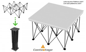 CONTESTAGE LIGHT PLTL-F20 Stand/Riser 20cm zu LIGHT-Serie