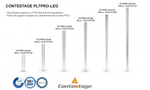 CONTESTAGE PLTPRO-LEG Standfuss rund zu PLTPRO-Serie Bühnenpodeste
