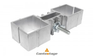 CONTESTAGE PLTS-FC2 Verbindungsklammer für zwei Standfüsse 6x6cm