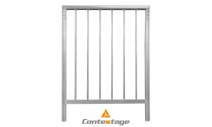 CONTESTAGE PLTS-G1x1 Guardrail 1m mit Vertikalstreben zu PLTS STAGE-Serie