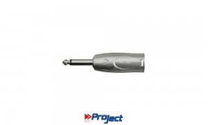 PROJECT 412260 Adapter Mono Jack-Stecker 6.3mm - XLR/M