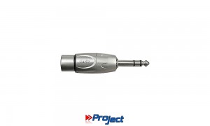 PROJECT 412631 Adapter Stereo Jack-Stecker 6.3mm - XLR/F
