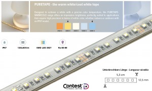 CONTEST PURETAPE12067-WARMCOLD LED-Tape 3000K-6000K, IP67