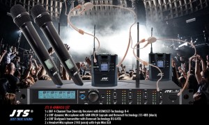 JTS R-4HMHSO SET 4-Kanal UHF-System mit 2 dynamischen Mikrofonen und 2 Headsets