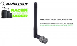 AUDIOPHONY RACER GoAnt UHF-Antenne mit BNC zu RACER Serie