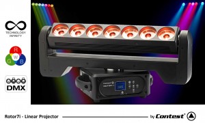 CONTEST ROTOR7i Linear Projector 7 x 15W RGBW