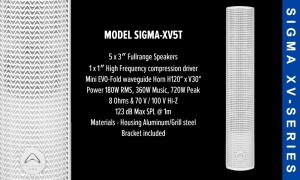 WHARFEDALE PRO SIGMA-XV5T-W Passiv Lautsprecher weiss, 180W RMS/8Ω/100V