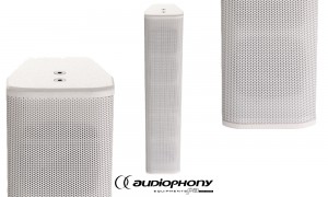 AUDIOPHONY SLINE441W Passiv Säulenlautsprecher weiss, 200W RMS/8Ω