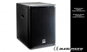 AUDIOPHONY SUB-OCTAVE MKII 15" Aktiv Subbass 1000W + 2x450W, Bluetooth