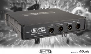 SYNQ DBT-04 Audio/DANTE® Netzwerk-Interface 4 Audioausgänge mit DSP
