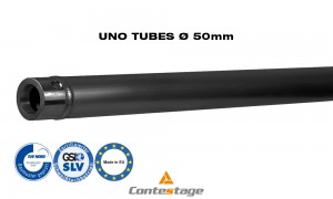 CONTESTAGE UNO-150B Tube/Rohr 150cm, Ø50mm, Farbe SCHWARZ