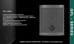 WHARFEDALE PRO GPL-5 Passiv Coaxial-Lautsprecher 200W/800W/8Ω