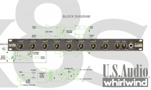 WHIRLWIND MIX-8S Mono/Stereo-Linienmixer