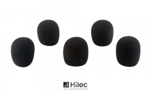 HILEC WINDSCREEN SET BLACK - Windschutz-Set schwarz (5 Stück)