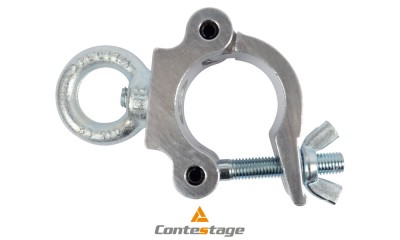 CONTESTAGE ALUCLAMP 301-EYE S Klemme/Half Coupler mit Ringöse, 48-51mm, MWL 300kg, Alu CONTESTAGE ALUCLAMP 301-EYE S Klemme/Half Coupler mit Ringöse, 48-51mm, MWL 300kg, Alu