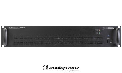 AUDIOPHONY AMP480MK2 1-Kanal Digitalendstufe, 19"/2U, 480W RMS, HI-Z 100V, Lüfter