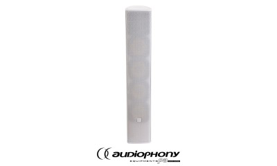 AUDIOPHONY EXTLine134W Passiv Säulenlautsprecher weiss 130W, 8Ω/100V, IP56
