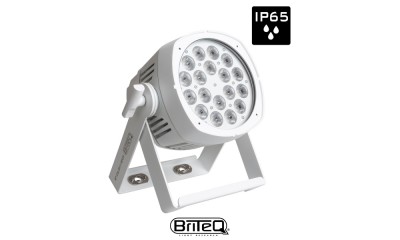 BRITEQ BT-COLORAY 18FCR WHITE Stage Beamer weiss, 18x8W, IP65 BRITEQ BT-COLORAY 18FCR WHITE Stage Beamer weiss, 18x8W, IP65
