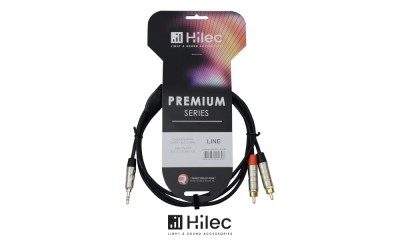 HILEC PREMIUM SERIE Audiokabel 1 x Stereo Mini Jack 3.5mm - 2 x RCA/Cinch