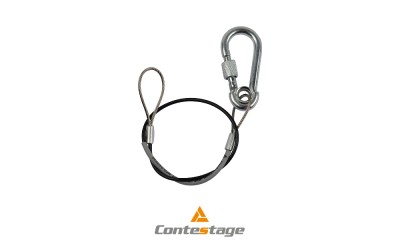 CONTESTAGE SC10B Sicherungsseil Ø 1.5mm/30cm, MWL 10kg, schwarz