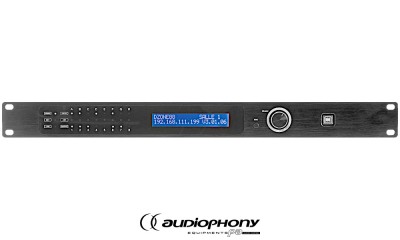 AUDIOPHONY DZONE88 Matrix mit DSP-Prozessor, 8 Ein- und Ausgänge, Anschluss für externes LCD-Touch-Display 