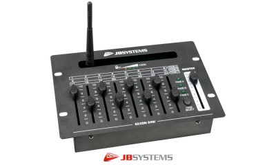 JB SYSTEMS EZ-CON24W DMX-Mixer 24 Kanäle (3 Gruppen à 8 Kanäle) und Master, wireless DMX, Akku/Netzteil