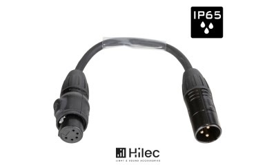 HILEC DMX-3PM-5PF-0.15M DMX/AES Konvertierugs/Adapter-Kabel IP65