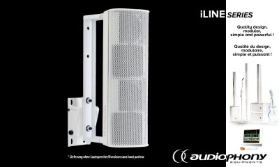 AUDIOPHONY iLINE43supw Wandhalterung weiss