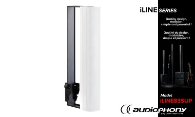 AUDIOPHONY iLINE83supb Wandhalterung schwarz