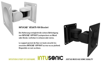 INTUSONIC IntuCab™ VESA75-100 Wand/Deckenhalterung