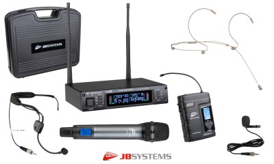JB SYSTEMS HF-PRO TWIN 2-Kanal UHF Drahtlos-System zum kombinieren JB SYSTEMS HF-PRO TWIN 2-Kanal UHF Drahtlos-System zum kombinieren