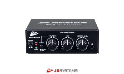 JB SYSTEMS USB AUDIO INTERFACE Phono/Line-Preamp mit USB