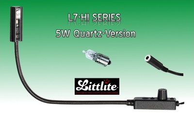 LITTLITE L-7-HI Quarzversion 5W mit Sockel/Dimmer