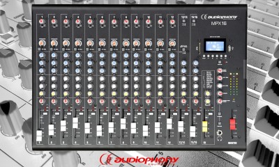 AUDIOPHONY MPX16 Mixer mit Bluetooth/USB/DSP