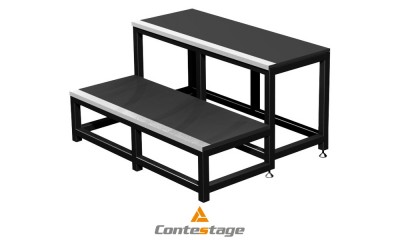 CONTESTAGE PLT-STM40 Modulare Treppe, 2 Stufen zu STAGE-Serie CONTESTAGE PLT-STM40 Modulare Treppe, 2 Stufen zu STAGE-Serie
