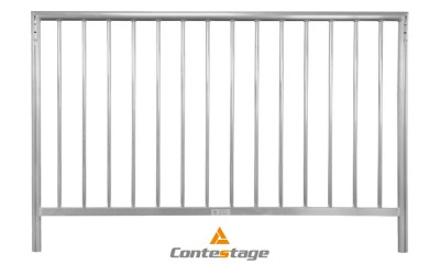 CONTESTAGE PLTS-G2x1 Guardrail 2m mit Vertikalstreben zu PLTS STAGE-Serie
