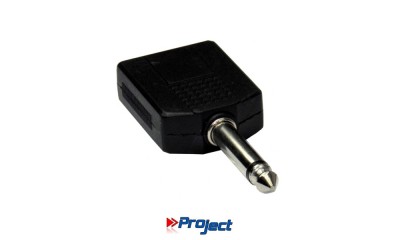PROJECT Adapter 2 x Mono Jack-Buchse IN - Mono Jack OUT, 6.3mm