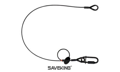 SAVEKING 3/600 Fallabsorbierendes Sicherungsseil Ø 3mm/60cm schwarz