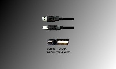 USB-Kabel 3m USBA-USBB 
