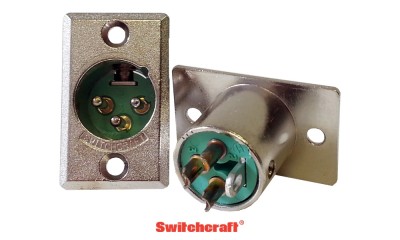 SWITCHCRAFT D3M 3-pol XLR/M Einbau-Buchse
