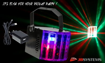 JB SYSTEMS USB DERBY mobiler dynamischer LED Party-Effekt RGBW