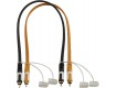 HILEC CFLAT-RCA Flachband-Audiokabel Cinch/Chinch