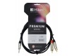 HILEC PREMIUM SERIE Audiokabel 1 x Stereo Minijack 3.5mm - 2 x Cinch