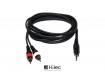 HILEC Audiokabel Stereo Minijack 3.5mm - 2 x Cinch