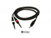 HILEC Audiokabel Stereo Minijack 3.5mm - 2 x Jack 6.3mm