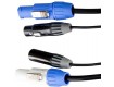 HILEC PC-COMBI-XLR3 - Combi/Hybridkabel mit SEETRONIC powerCON/XLR 3-Pol