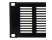 PROJECT 19" ALU-Rackblindplatten mit Lüftungsschlitzen - schwarz + silbergrau