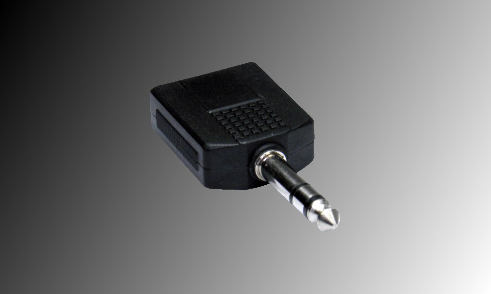 PROJECT Adaptateur 2 x prises Jack stéréo 6.3mm sur 1 x fiche Jack stéréo 6.3mm
