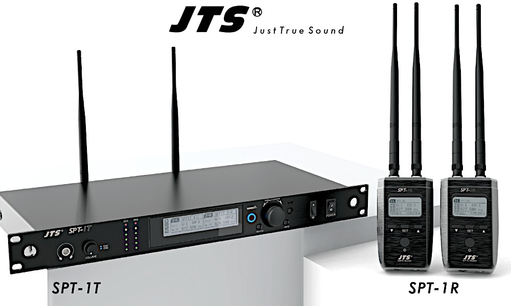 JTS SPT-1T / SPT-1R - Emetteur & Récepteur audio UHF, 2 canaux, 534-570MHz